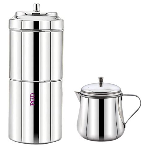 Buy PGD Stainless Steel Drip Coffee Brewer for South Indian Filter ...
