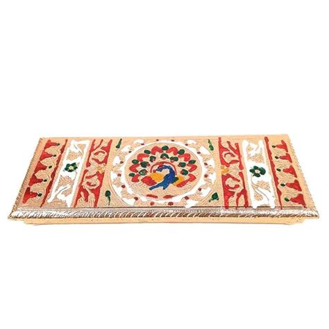 Apka Mart The Online Shop Wooden Minakari Chowki Patla | Wooden Bajot ...
