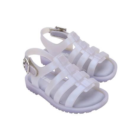 Mini Melissa Flox Baby Azul Perolado Lilás 31675 - Menina Shoes