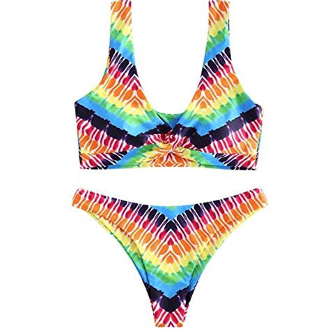 AUSTINBEM Women's Swimsuit Fused Bikini s Female Digital Double-Sided ...
