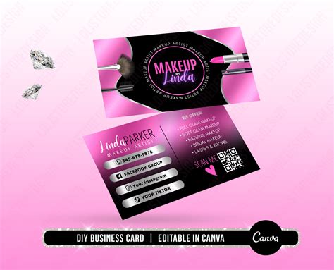 Makeup Artist Business Cards 的图像结果