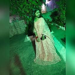 Bollyclues Women's Mono Net Embroidered Pink Semi Stitch Gown(BC-Chain ...