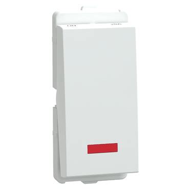 P11201 - Switch, Livia, 1-way, 20A, 1 module, IP2X, with indicator lamp ...