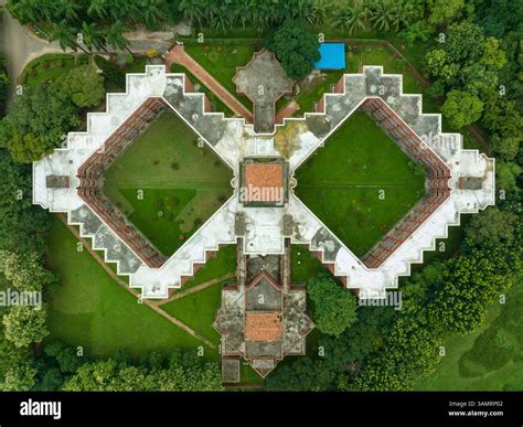 Aerial view of architecture building of Jahangirnagar University in Dhaka, Bangladesh Stock ...