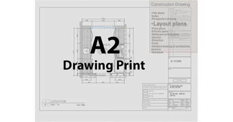 A2 Color Architectural Drawings Printing