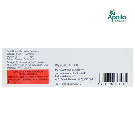 Refzil O 250 Tablet 10's Price, Uses, Side Effects, Composition ...