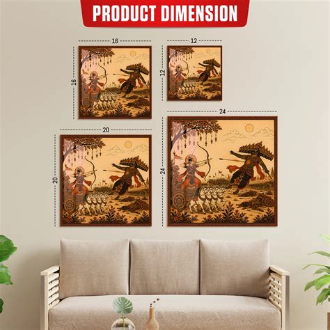 Ravan Vadh Lanka Vijay Artwork – Powerful Shri Ram Victory Acrylic Pri ...