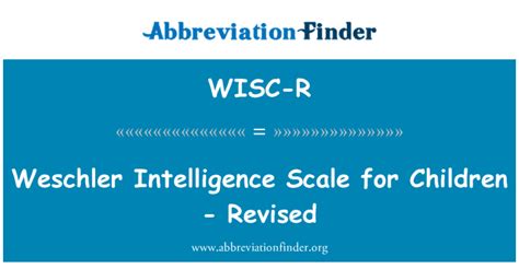 Image result for WISC-R