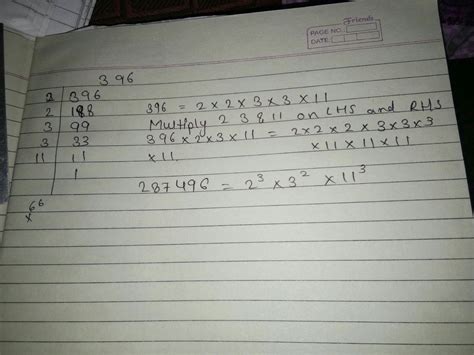 The least positive integer by which 396 be multiplied to make a perfect ...