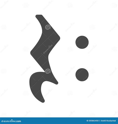 Musical Note Alliteration Pause Vector Icon. Musical Note Vector Icon ...