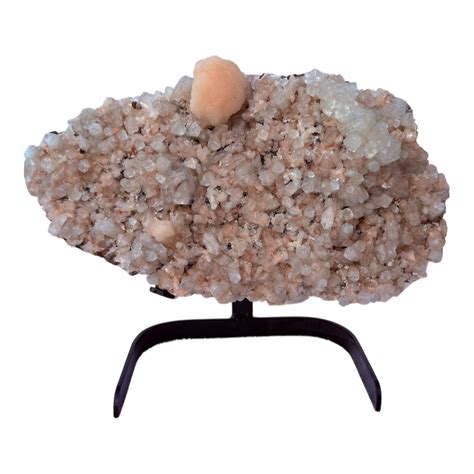 Apophyllite with Stilbite – CrystalCaveIndia