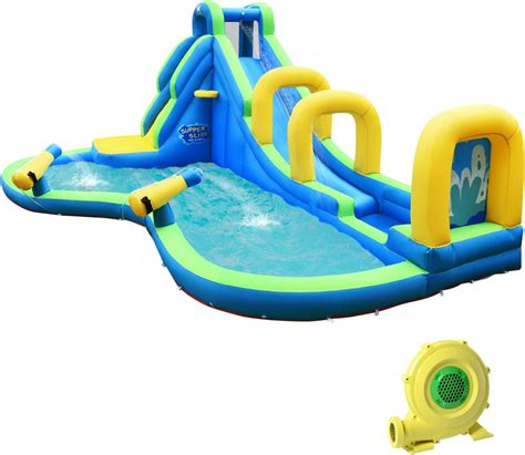 Buy HONEY JOY Inflatable Water Slides, 5 in 1 Kids Castle Bouncy House ...