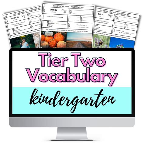 Tier 2 Words Speech Therapy - Kindergarten - Speech Therapy Store