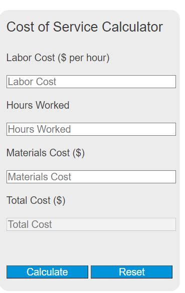 Image result for Service Fee Calculator