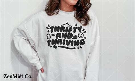 Thrifty and Thriving SVG | Downloadable File | Digital Cut File - Etsy