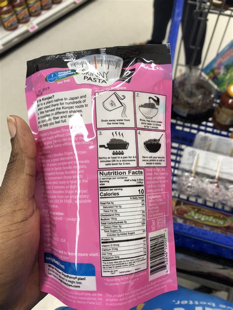 Skinny Pasta Konjac Noodles Nutrition Facts | Besto Blog