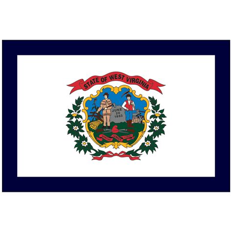 Printable West Virginia Flag