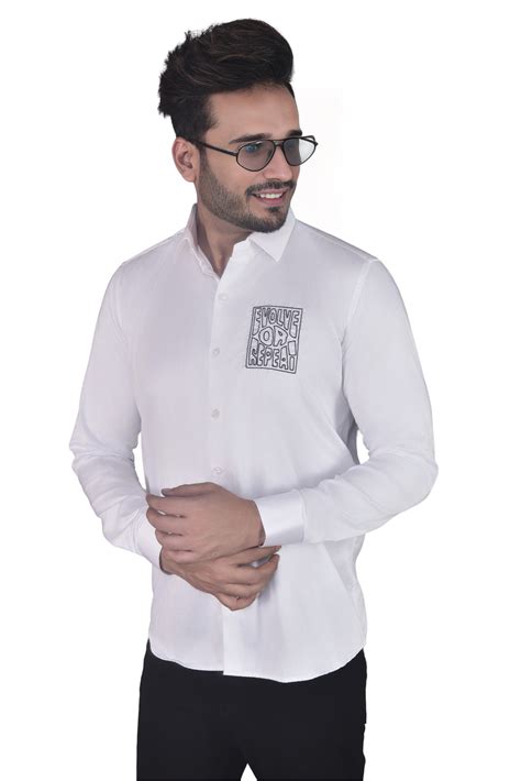 EVOLVE OR REPEAT HAND EMBROIDERED ON A WHITE SHIRT – Brotons