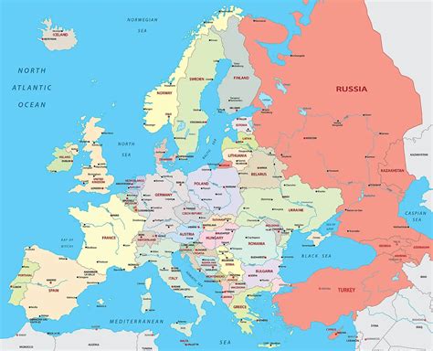 Europe Map Countries Only 的图像结果