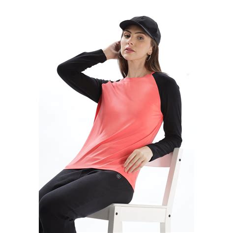Women Colorblock T-Shirt - Full Sleeve Activewear – Domin8