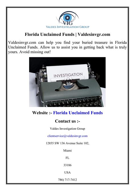 PPT - Florida Unclaimed Funds Valdesinvgr.com PowerPoint Presentation ...