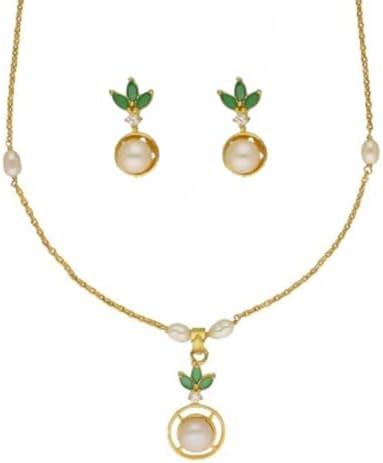 Sri Jagdamba Pearls Ethereal Pearl Chain Set For women & Girls | White ...