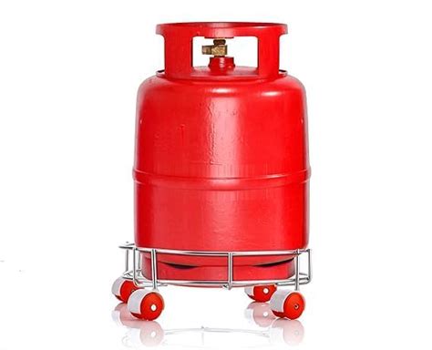 Buy PEDALO Stainless Steel Cylinder Trolley Heavy with 4 Wheels Trolly ...