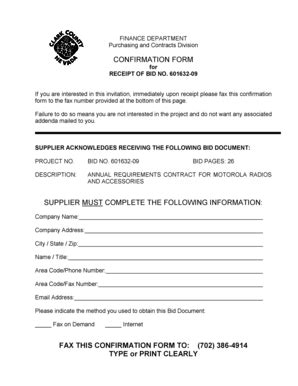 Fillable Online FAX THIS CONFIRMATION FORM TO Fax Email Print - pdfFiller
