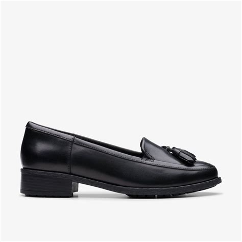 Womens Havisham Edge Loafer Black Leather Loafers, Slip Ons Shoes ...
