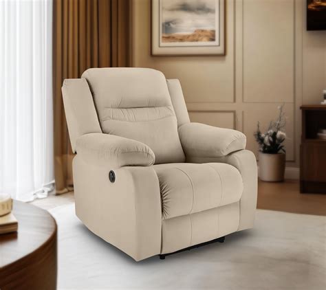 Little NAP Galaxy Soft Suede Fabric Single Motorized Standard Recliner ...