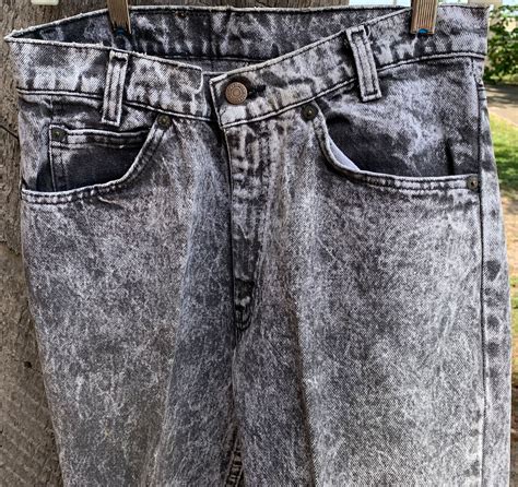 Grey Acid Wash Jeans