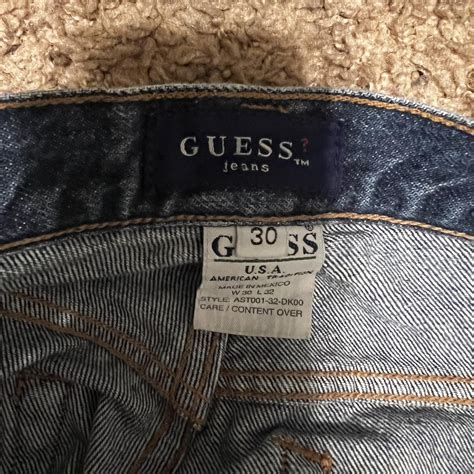 Vintage guess jeans labeled size 30 vest fits a 27... - Depop