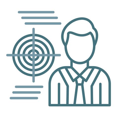 Goal Oriented Line Two Color Icon 16867487 Vector Art at Vecteezy