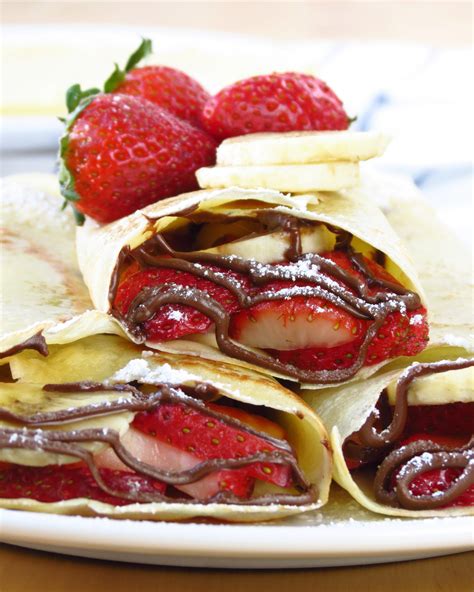 Strawberry Banana Nutella Crepes | Recipe | Banana nutella crepes ...