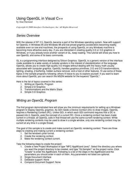 Image result for How to Run OpenGL C Program in Microsoft Visual Studio 2019