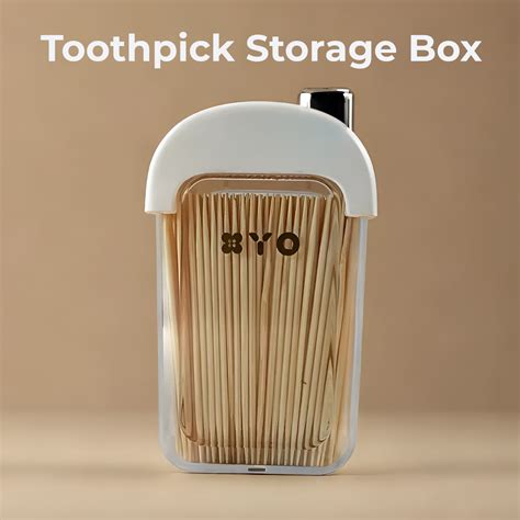 Plastic Toothpick Dispenser with 500 Toothpicks for Kitchen & Restaura ...