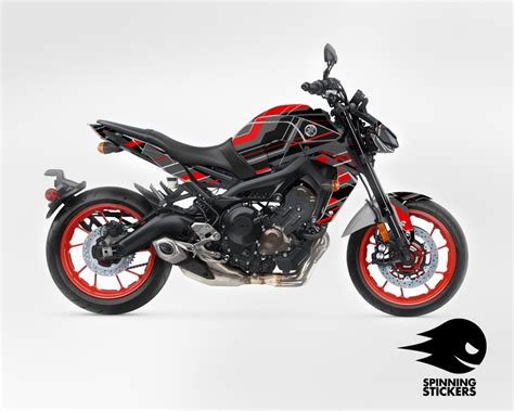 Spinning Stickers Organized chaos Graphics Kit For Yamaha MT 09 2017-2 ...