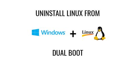 Image result for Remove Linux Dual Boot