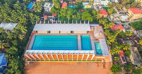 an olympic grade swimming pool is ready at emmekere, mangalore