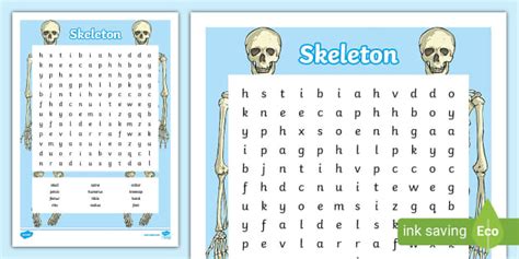 Skeleton Word Search