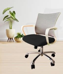 Finch Fox Fire Low Back Ergonomic Desk Office Mesh Chair in Grey and ...