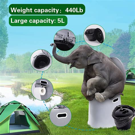 Buy MaMahome Portable Toilet Camping Toilet, Upgraded Travel Toilet ...