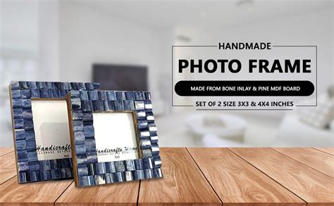 Handicrafts Home Cornice Chain Arts Inspired Picture Frames Set - 3x3 ...