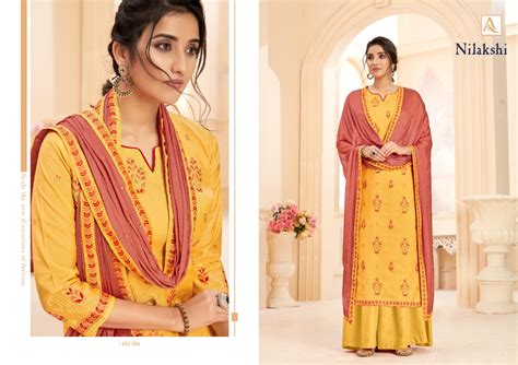 Alok Presents Nilakski Designer Dress Material