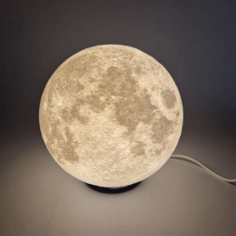 Moon Lamp - Real NASA Lunar Surface Scans, USB Powered Night Light for Bedroom & Home Decor ...