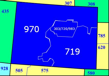 Image result for Area Code of Colorado