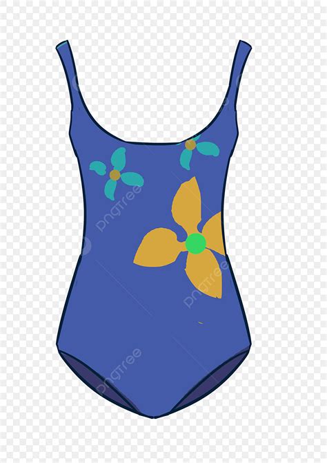 One Piece Swimsuit Clipart PNG Images, Blue One Piece Swimsuit ...