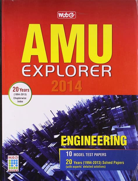 MTG AMU Explorer Engineering: 20 Years Chapterwise Index Solved Papers ...
