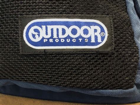 90s アウトドアプロダクツ OUTDOOR PRODUCTS レザーボトム ナイロン デイパック メッシュポケット | BACK IN ...