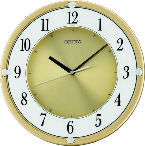 Buy Seiko Wall Clock (30.4 cm x 30.4 cm x 3.8 cm, Gold, QXA621GT ...